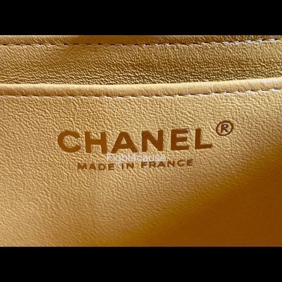 Mini Rectangle Classic Flap Bag Yellow Caviar LGHW - Picture 8 of 8